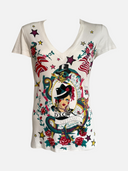 Christian Dior by John Galliano S/S 2004 Gitane tattoo-print T-shirt front
